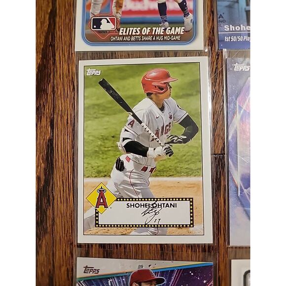 Shohei Ohtani Baseball Card Lot of 9 Cards Los Angeles Angels Dodgers Topps - Picture 5 of 12